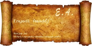 Enyedi Amadé névjegykártya